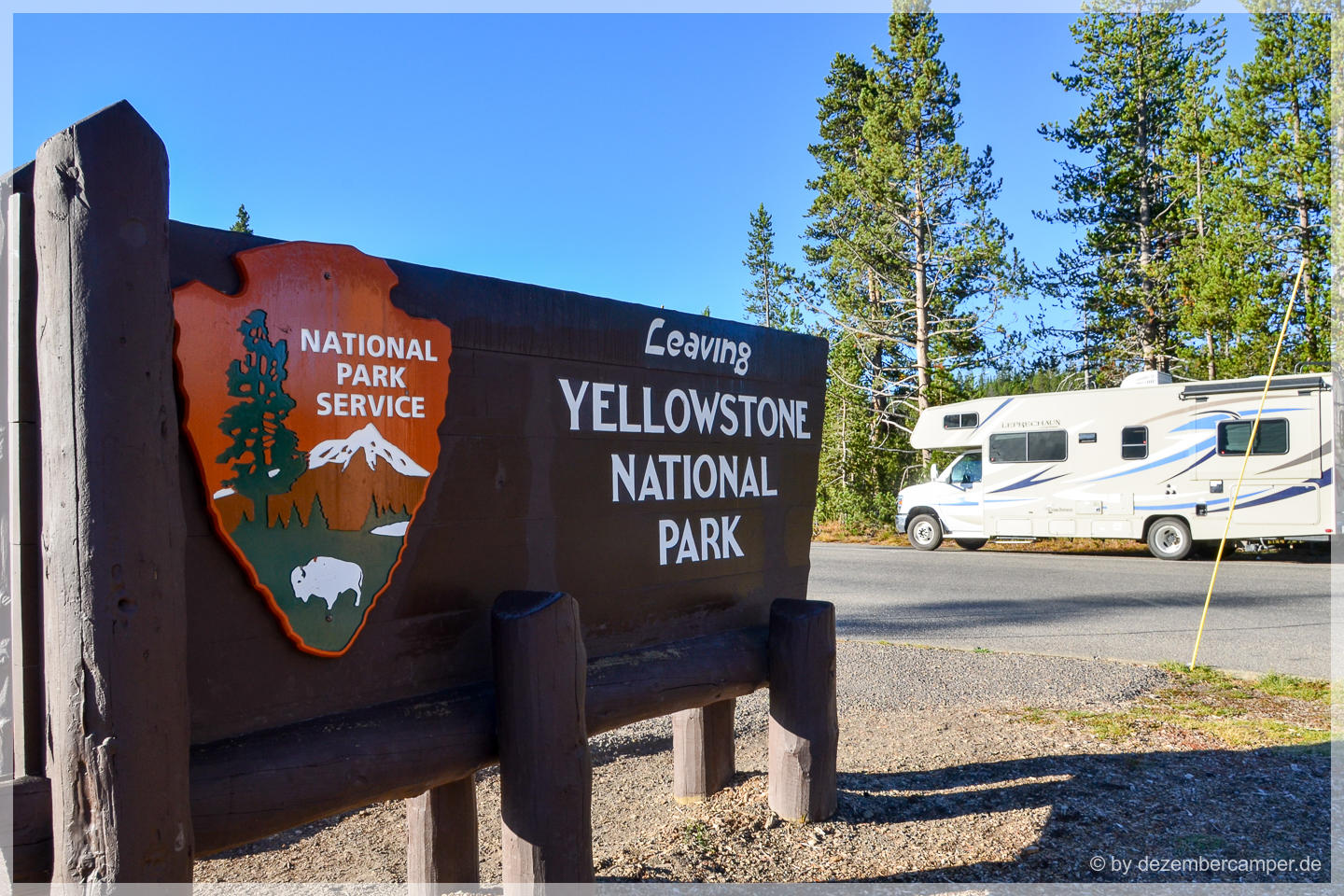 Leaving Yellowstone NP