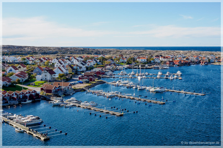 Blick von der Rad/Autobrücke vor Smögen