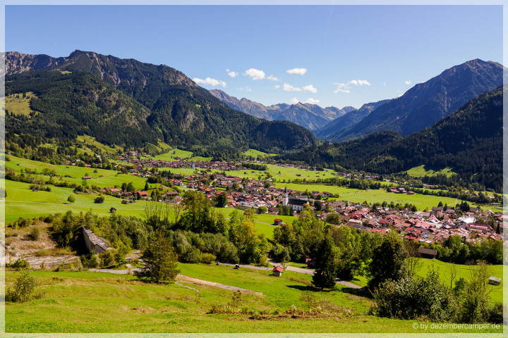 Blick auf Bad Hindelang